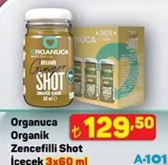 ORGANUCA ORGANİK ZENCEFİLLİ SHOT İÇECEK 3X60 ML fiyat ve kampanya bilgisi